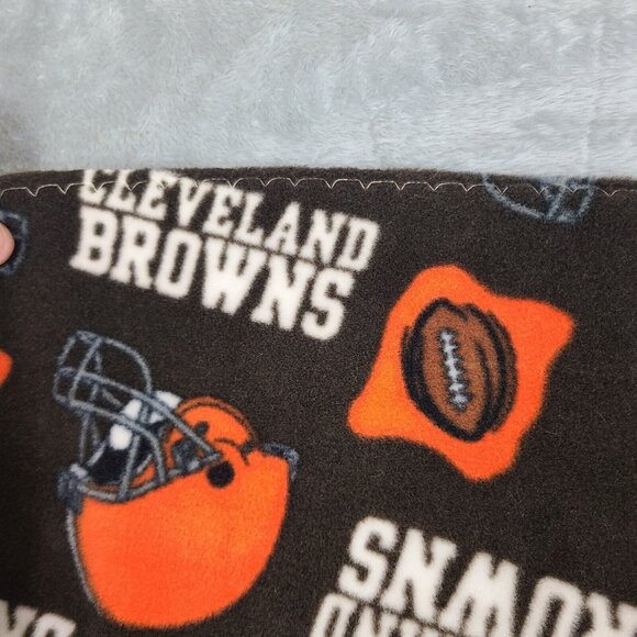 Cleveland‎ Browns Polar Fleece Mitten Scarf  Unisex Fringe Team Spellout - Picture 2 of 3